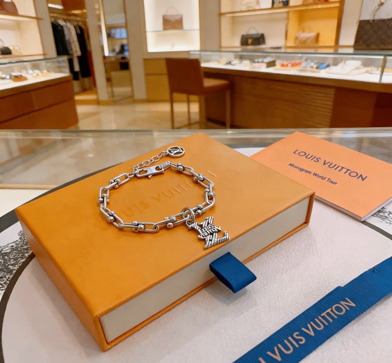 Louis Vuitton Silver Charm Bracelet